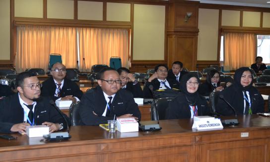 Penerimaan KunjunganDiklat Kepemimpinan Tingkat IV Angkatan CLXXXI Pemerintah Kabupaten Pasuruan, Ra