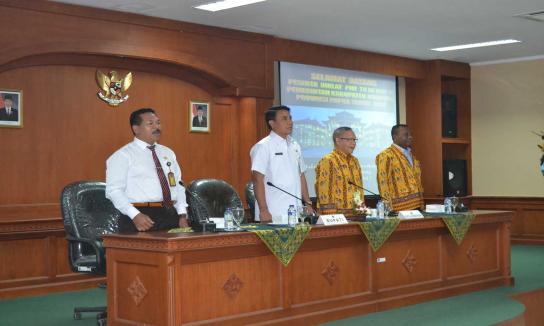 Penerimaan Kunjungan Diklat PIM III dan IV Pemerintah Kabupaten Jayapura Provinsi Papua Tahun 2017