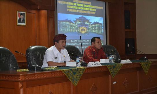 Penerimaan Kunjungan Diklat PIM IV Angkatan 289 Kabupaten Mamuju Utara Provinsi Sulawesi Selatan 